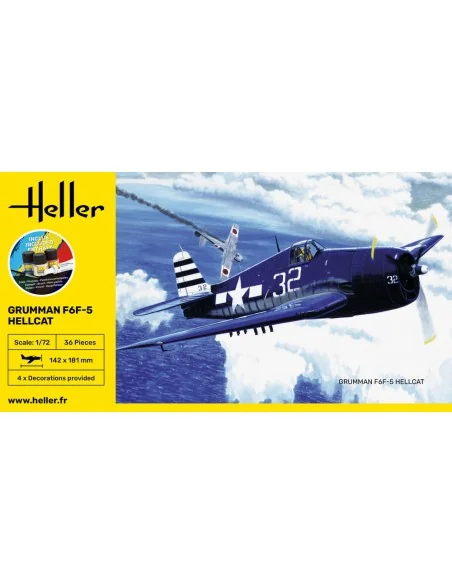 STARTER KIT F6F Hellcat, 1/72 - Heller 56272