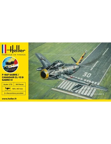 STARTER KIT F-86F Sabre / Canadair CL-13 B Sabre VI, 1/72 - Heller ...