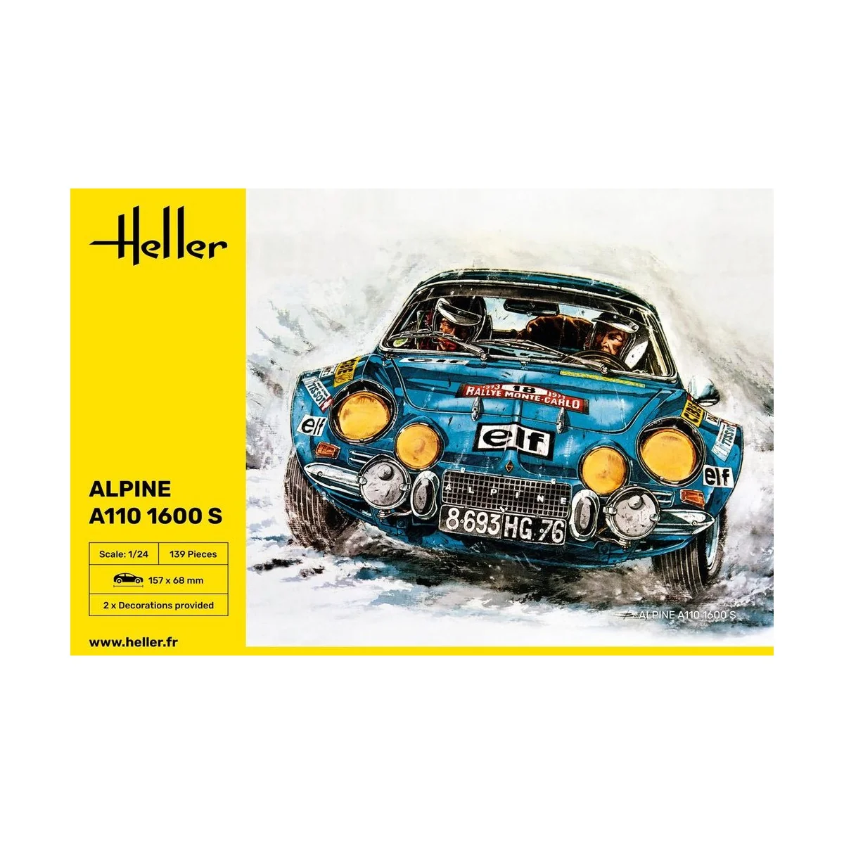 Alpine A110 (1600S), 1/24 - Heller 80745 Alpine A110 (1600S), 1/24 - Heller 80745