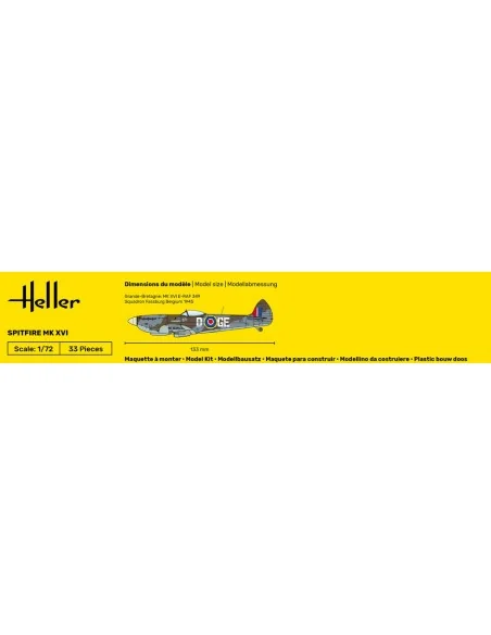 STARTER KIT Spitfire, 1/72 - Heller 56282