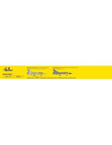 STARTER KIT Mirage 2000 C, 1/72 - Heller 56303