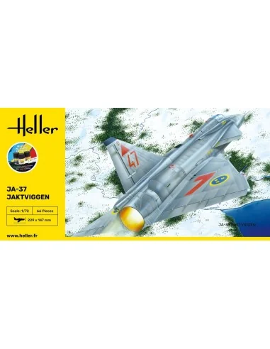 STARTER KIT Ja-37 Jaktviggen, 1/72 - Heller 56309