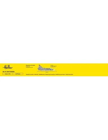 STARTER KIT Ja-37 Jaktviggen, 1/72 - Heller 56309