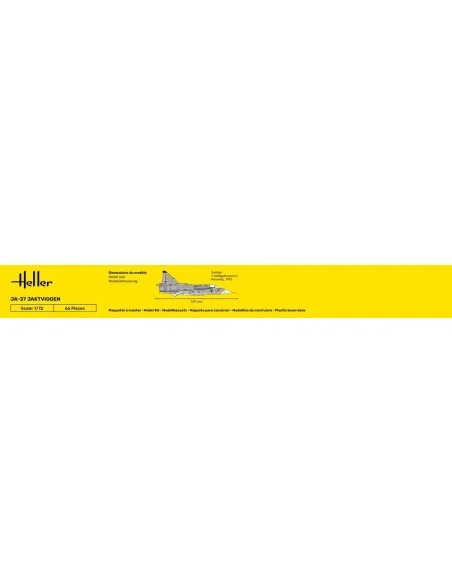 STARTER KIT Ja-37 Jaktviggen, 1/72 - Heller 56309