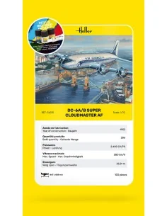 STARTER KIT DC6 Super Cloudmaster AF, 1/72 - Heller 56315