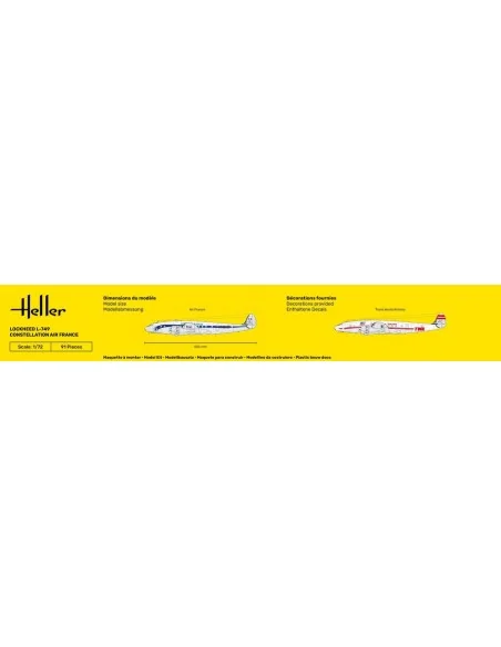 STARTER KIT L-749 Constellation A.F., 1/72 - Heller 56310