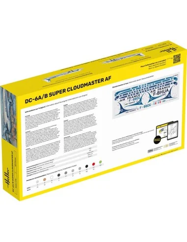 STARTER KIT DC6 Super Cloudmaster AF, 1/72 - Heller 56315