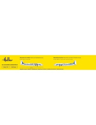STARTER KIT DC6 Super Cloudmaster AF, 1/72 - Heller 56315