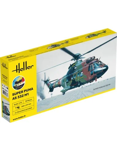 STARTER KIT Super Puma AS 332 M1, 1/72 - Heller 56367