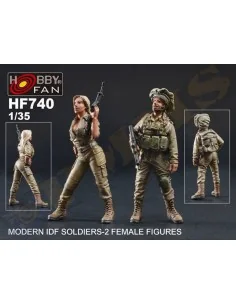 Modern IDF Soldiers-2 Female Figures, 1/35 - Hobby Fan HF740