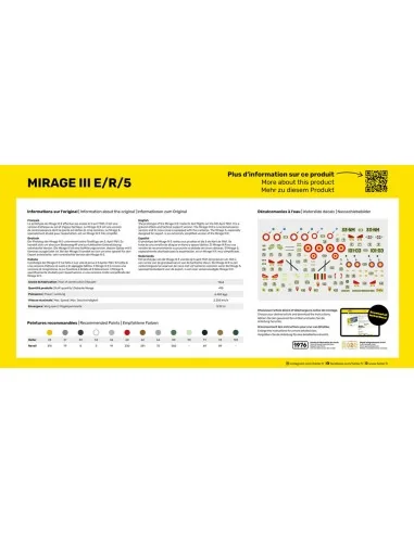 STARTER KIT Mirage III E, 1/72 - Heller 56323
