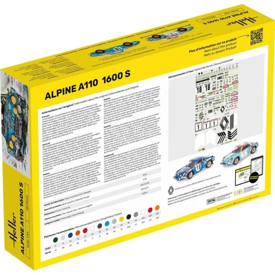 Alpine A110 (1600S), 1/24 - Heller 80745 Alpine A110 (1600S), 1/24 - Heller 80745