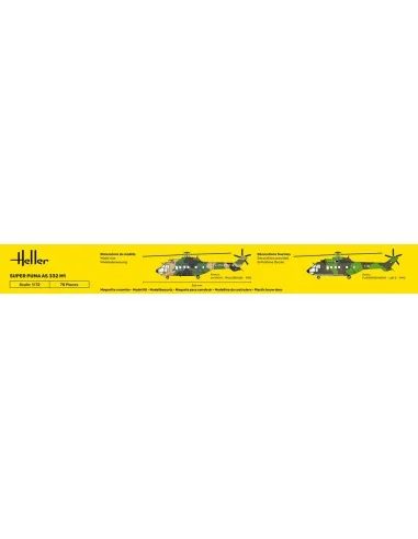 STARTER KIT Super Puma AS 332 M1, 1/72 - Heller 56367