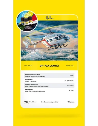 STARTER KIT UH-72A Lakota, 1/72 - Heller 56379