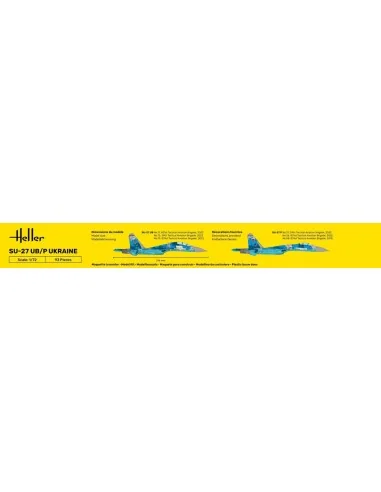 STARTER KIT SU-27 UB/P Ukraine, 1/72 - Heller 56371