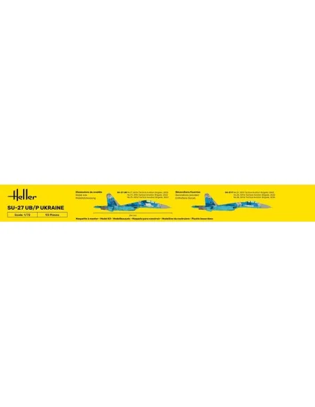 STARTER KIT SU-27 UB/P Ukraine, 1/72 - Heller 56371