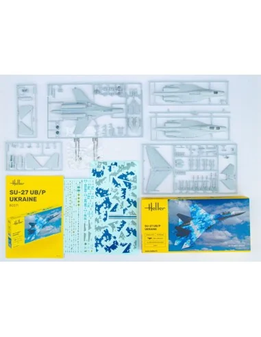 STARTER KIT SU-27 UB/P Ukraine, 1/72 - Heller 56371