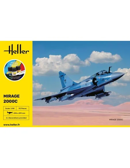 STARTER KIT Mirage 2000 C, 1/48 - Heller 56426