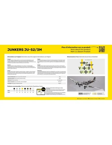STARTER KIT Ju-52/3m, 1/72 - Heller 56380