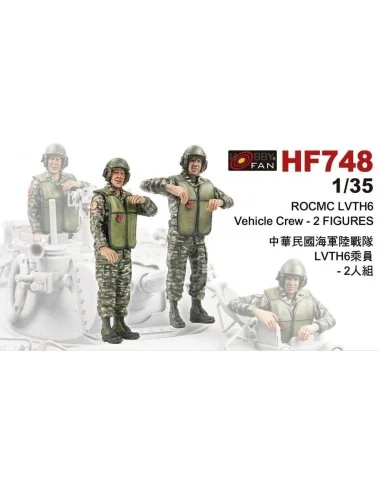 ROCMC LVTH6 Vehicle Crew-2 Figures, 1/35 - Hobby Fan HF748