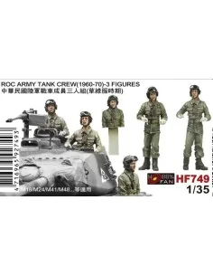 ROC ARMY TANK CREW(1960-70)-3 FIGURES, 1/35 - Hobby Fan HF749