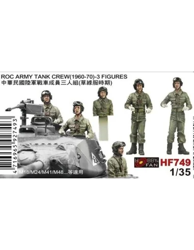 ROC ARMY TANK CREW(1960-70)-3 FIGURES, 1/35 - Hobby Fan HF749
