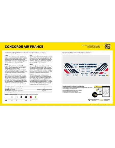 STARTER KIT Concorde AF, 1/125 - Heller 56445