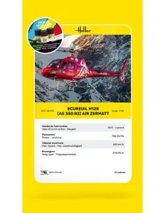 STARTER KIT Ecureuil H125 (AS 350 B3) Air Zermatt, 1/48 - Heller 56490