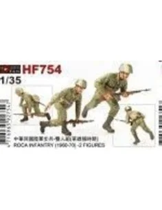 ROCA INFANTRY(1960-70) 2 FIGURES, 1/35 - Hobby Fan HF754