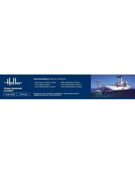 STARTER KIT Titanic Searcher "Le Suroit", 1/200 - Heller 56615