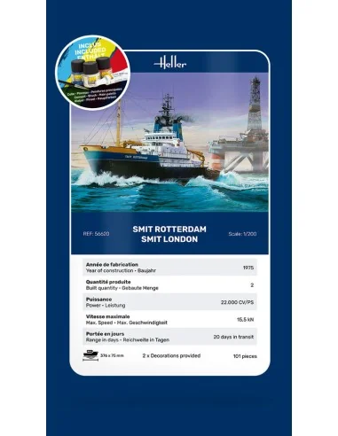 STARTER KIT Smit Rotterdam / Smit London, 1/200 - Heller 56620