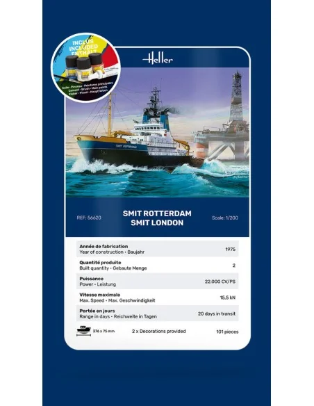 STARTER KIT Smit Rotterdam / Smit London, 1/200 - Heller 56620