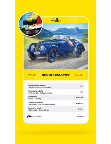 STARTER KIT BMW 328 Roadster, 1/24 - Heller 56701
