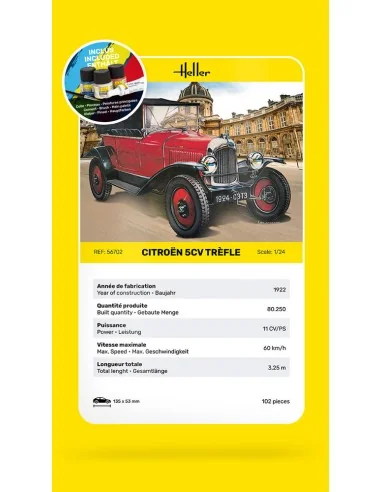 STARTER KIT Citroen Trefle, 1/24 - Heller 56702