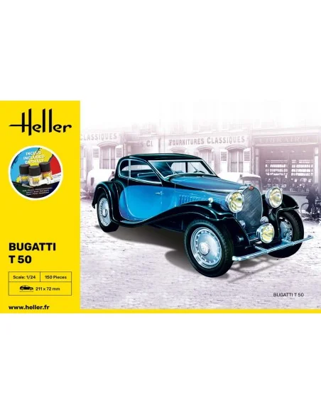 STARTER KIT Bugatti T 50, 1/24 - Heller 56706