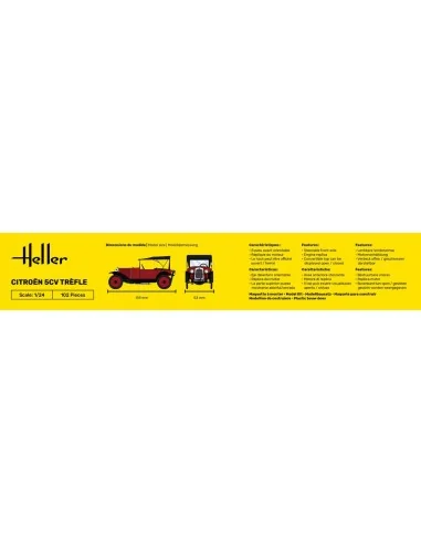 STARTER KIT Citroen Trefle, 1/24 - Heller 56702