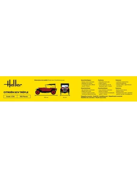 STARTER KIT Citroen Trefle, 1/24 - Heller 56702