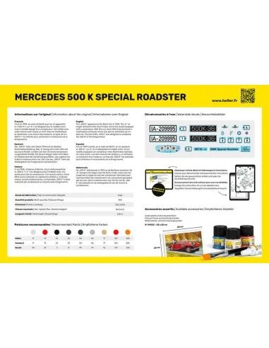 STARTER KIT 500 K Special Roadster, 1/24 - Heller 56710