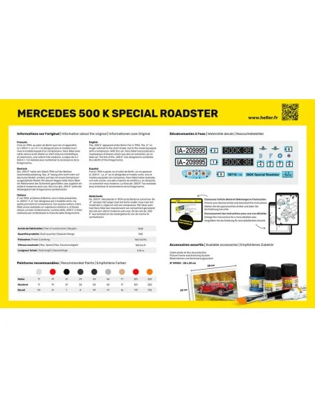 STARTER KIT 500 K Special Roadster, 1/24 - Heller 56710