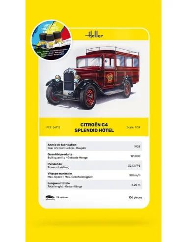 STARTER KIT Citroen C4 "Splendid Hotel", 1/24 - Heller 56713