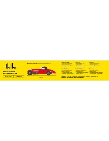 STARTER KIT 500 K Special Roadster, 1/24 - Heller 56710