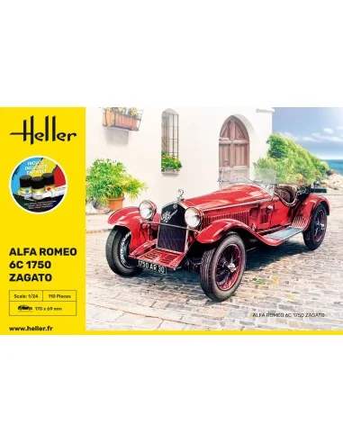 STARTER KIT Alfa Romeo 6C 1750 Zagato, 1/24 - Heller 56715
