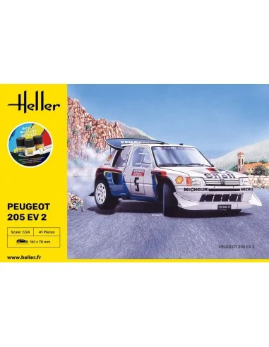 STARTER KIT Peugeot 205 EV 2, 1/24 - Heller 56716