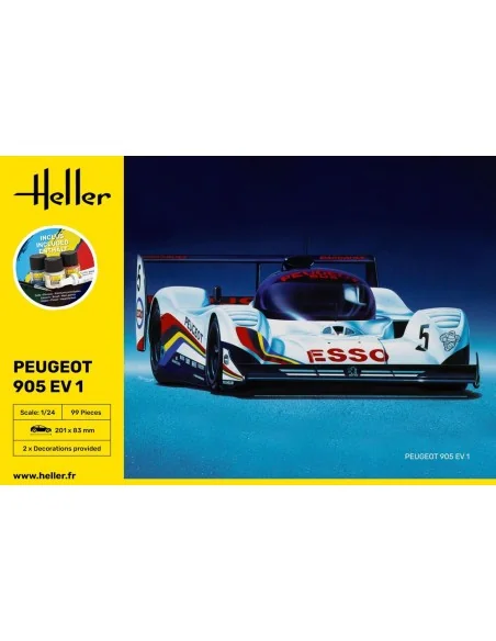 STARTER KIT Peugeot 905 EV 1, 1/24 - Heller 56718