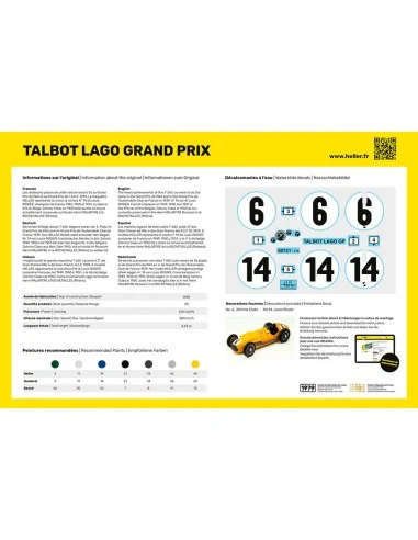STARTER KIT Talbot Lago Grand Prix, 1/24 - Heller 56721