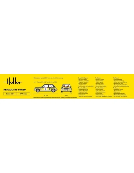 STARTER KIT Renault R5 Turbo, 1/24 - Heller 56717