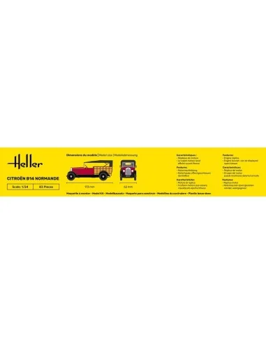 STARTER KIT Citroen B14 Normande, 1/24 - Heller 56729
