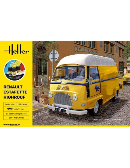 STARTER KIT Renault Estafette Highroof, 1/24 - Heller 56740