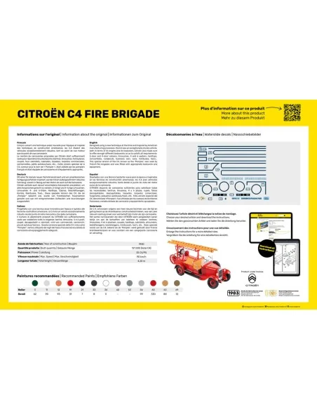 STARTER KIT Citroen C4 Fire Brigade, 1/24 - Heller 56733
