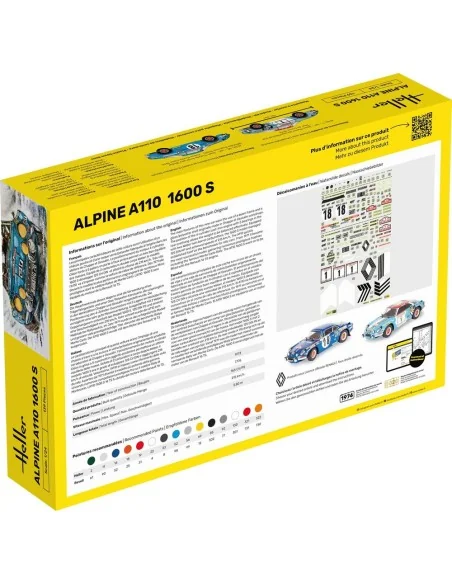 STARTER KIT Alpine A110 (1600S), 1/24 - Heller 56745